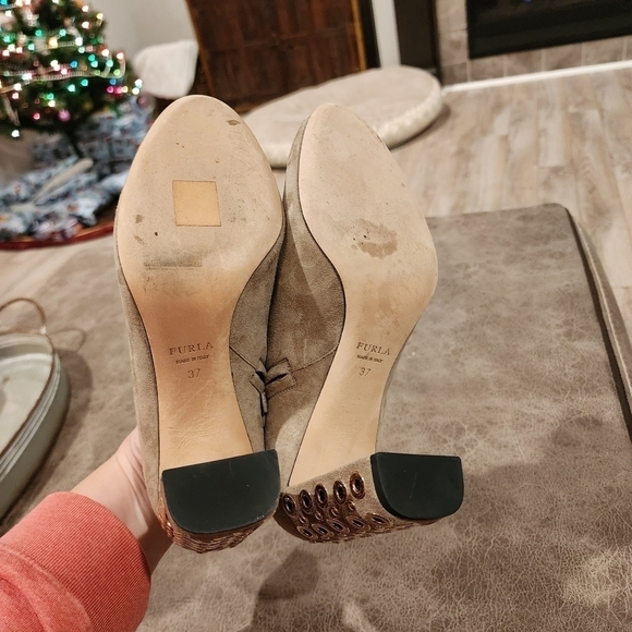 Furla Lara Suede Ankle Boots - Picture 8 of 10